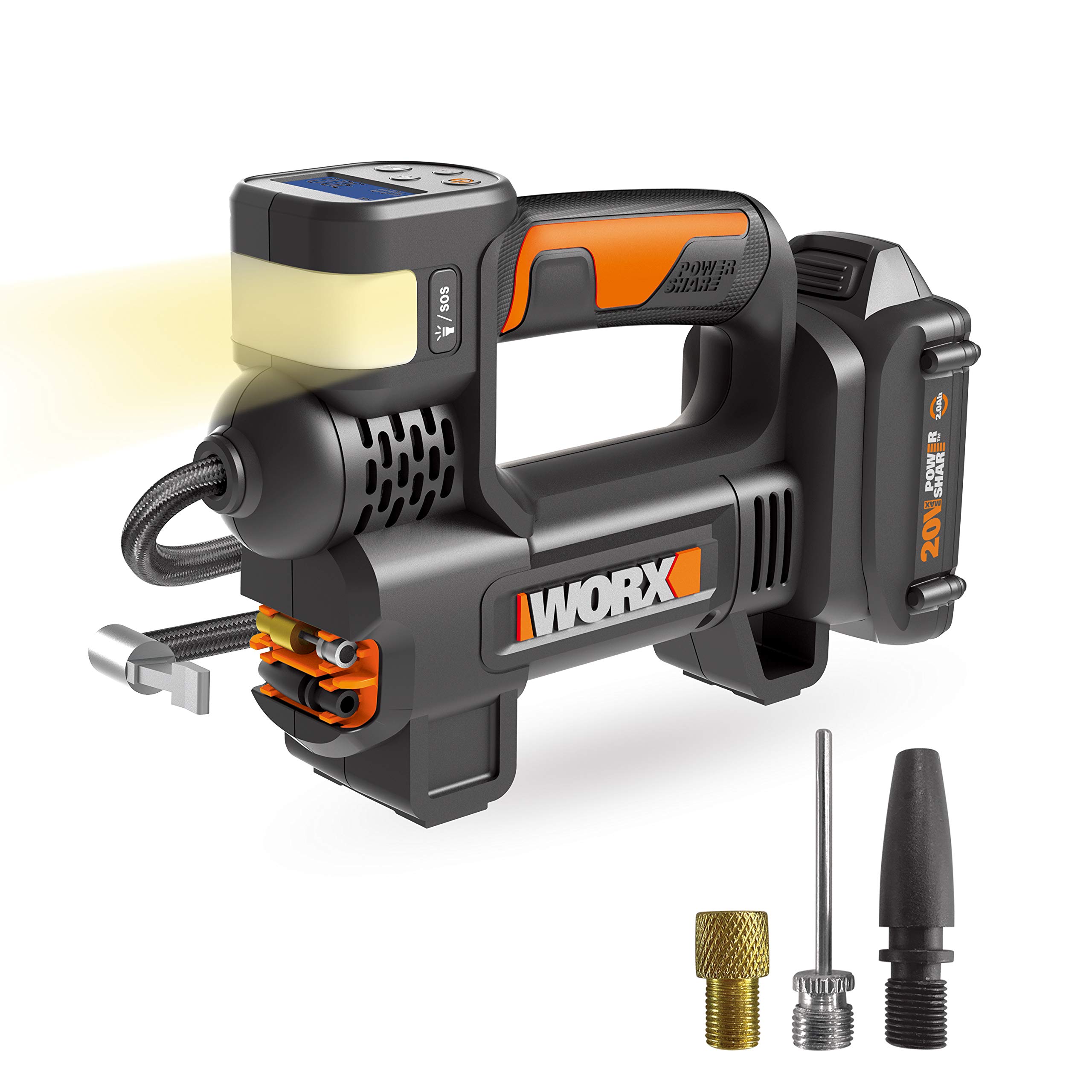 Worx WX092L.9 20V Power Share Portable Air Pump Inflator (Tool Only)