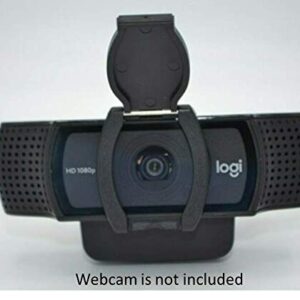 VIECAM Webcam Privacy Shutter (Lens Cap, Hood Cover) Compatible with Logitech Webcams: Fits C920, C920x, C922, C922x, C930e, 1080P Pro Stream