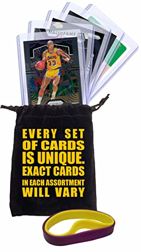 Kareem Abdul-Jabbar Basketball Cards Assorted (5) Bundle - Los Angeles Lakers, Milwaukee Bucks Trading Card Gift Pack