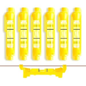 dowell 6-pack hanging bubble line level mini spirit line level for building trades bricklaying tiling engineering surveying metalworking and measuring hy030637
