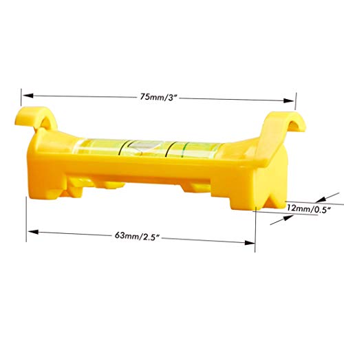 DOWELL 6-PACK Hanging Bubble Line Level Mini Spirit Line Level for Building Trades Bricklaying Tiling Engineering Surveying Metalworking and Measuring HY030637