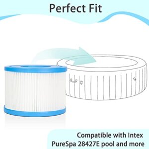 Future Way 6 Pack Type S1 Spa Filter Compatible with Intex Hot Tub, Portable Inflatable Hot Tub Spa