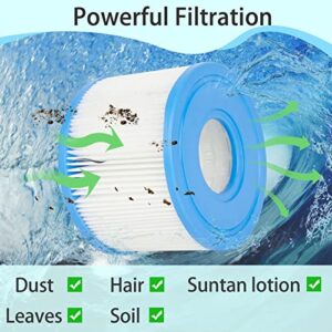 Future Way 6 Pack Type S1 Spa Filter Compatible with Intex Hot Tub, Portable Inflatable Hot Tub Spa