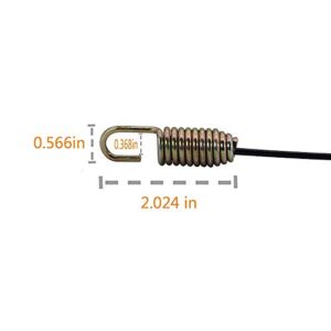 XVRTJ Parts Shop 746-04230 Snowblower Clutch Drive Cable for MTD Cub Cadet Snow Thrower Auger Cable 3090 2840 2410 2620 47 1/2" 946-04230 946-04230A