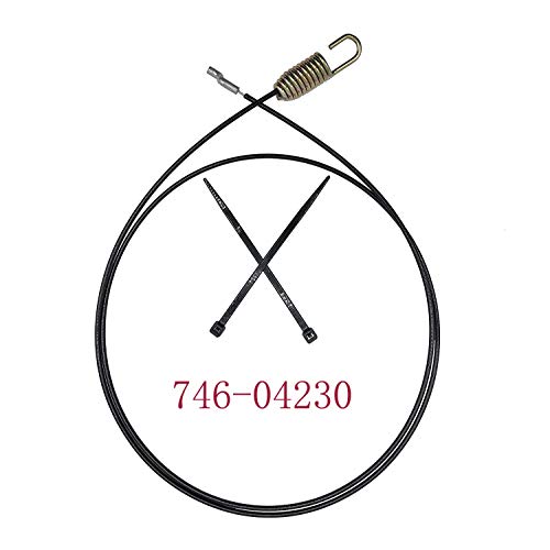 XVRTJ Parts Shop 746-04230 Snowblower Clutch Drive Cable for MTD Cub Cadet Snow Thrower Auger Cable 3090 2840 2410 2620 47 1/2" 946-04230 946-04230A