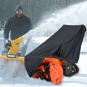 snow thrower cover - heavy duty 210d snow blower replace protection cover, outdoor waterproof winter sweeping accessories, 47" l x 40" h x 32" w