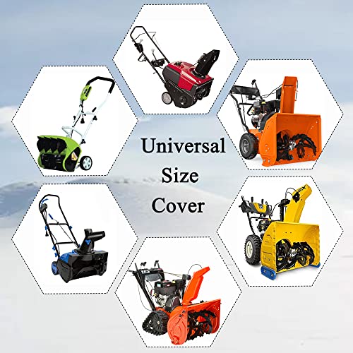 Snow Thrower Cover - Heavy Duty 210D Snow Blower Replace Protection Cover, Outdoor Waterproof Winter Sweeping Accessories, 47" L x 40" H x 32" W