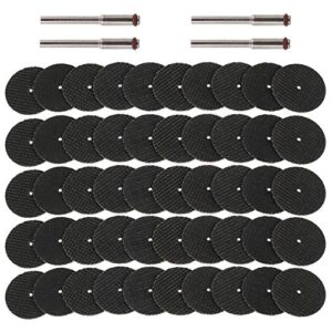 54 pcs abrasive cutting tool accessory reinforced fiberglass cut off wheels abrasive cutting tool disc with 4 mandrels included rotary discs compatible with dremel cutting rotary tool accessory