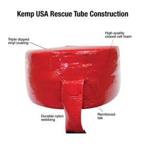 Kemp USA 50" Lifeguard Rescue Tube with Guard Logo | Life Guard Equipment for Pool Safety