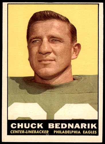 1961 Topps # 101 Chuck Bednarik Philadelphia Eagles (Football Card) VG/EX Eagles Pennsylvania