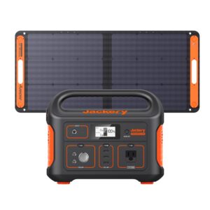 jackery solar generator explorer 500, 518wh portable power station mobile lithium battery pack with 1xsolarsaga 100 for rv road trip camping, outdoor adventure