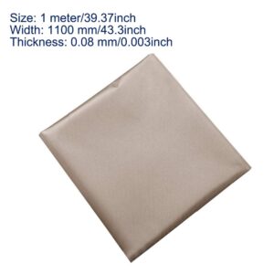 43’’x39’’ Faraday Fabric,EMF Protection Fabric,RFID Shielding Cloth Protection Conductive Fabric,Anti Radiation,Shielding Fabric Apply for Microwave, Card Bag Cloth, Electronic Products