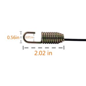 XVRTJ Parts Shop 746-04229 SnowblowerClutch Cable for MTD 45" Cable Length Snow Thrower 946-04229, 946-04229B, 290-671, 746-04229B