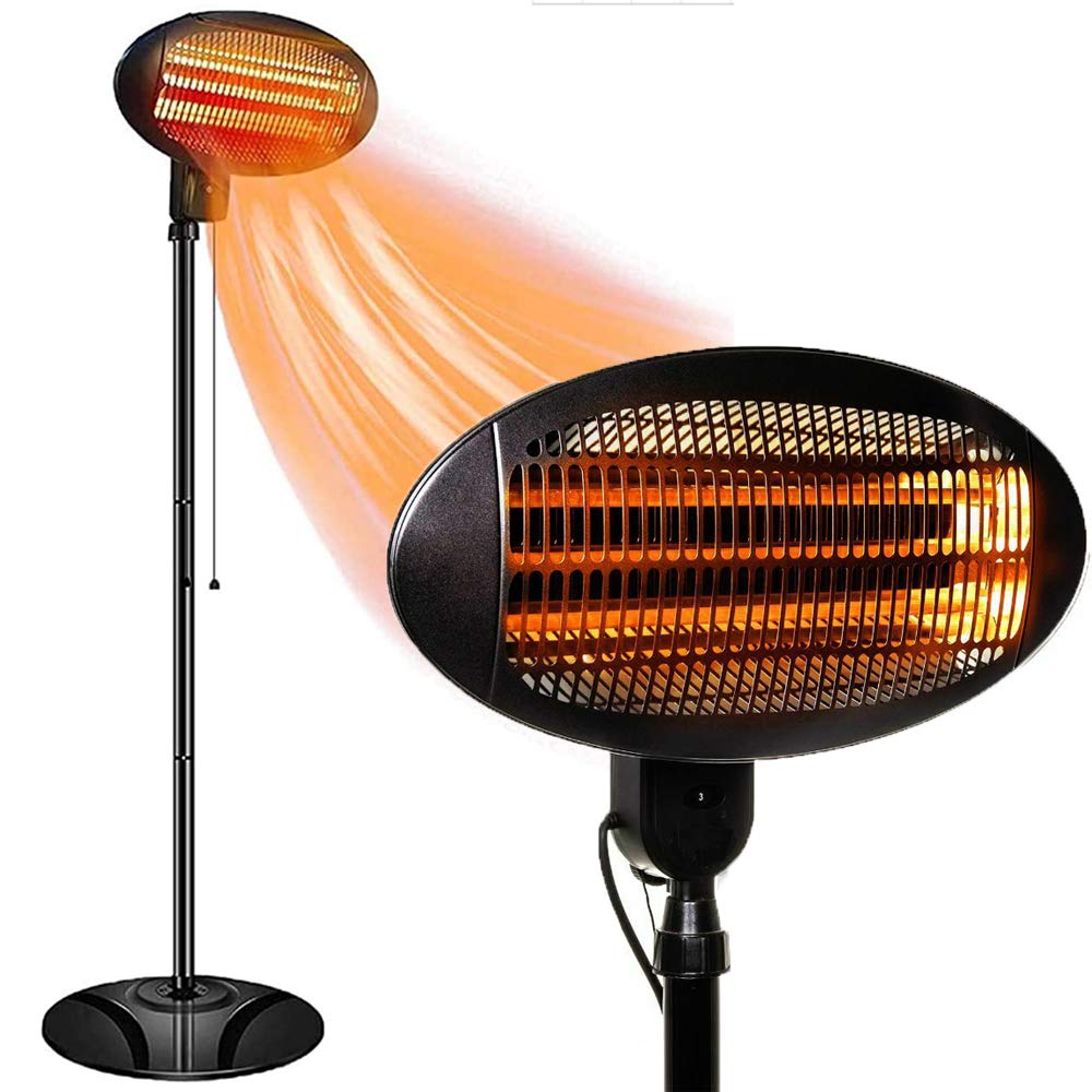 Outdoor Heater Electric -Infrared Patio Heater, 3 Adjustable Power Level Outdoor Heater & Overheat Protection, Infrared Heater for Patio, Garage, Courtyard