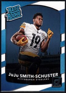 football nfl 2017 donruss #326 juju smith-schuster rated rookie steelers