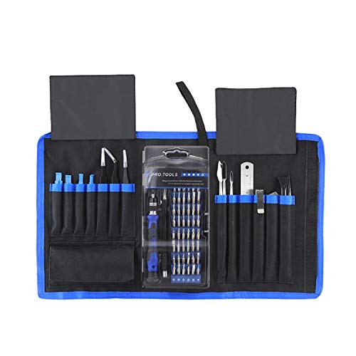 Yasoca 80 in 1 Precision Screwdriver Set,Magnetic Screwdriver Bit Kit,Professional Electronics Repair Tool Kit with Flexible Shaft,Portable Bag for PS4,Laptop,iPhone,Computer,Phone,Xbox,Tablets,Cam