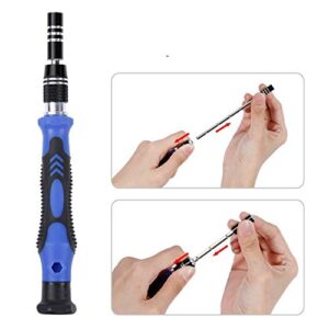 Yasoca 80 in 1 Precision Screwdriver Set,Magnetic Screwdriver Bit Kit,Professional Electronics Repair Tool Kit with Flexible Shaft,Portable Bag for PS4,Laptop,iPhone,Computer,Phone,Xbox,Tablets,Cam