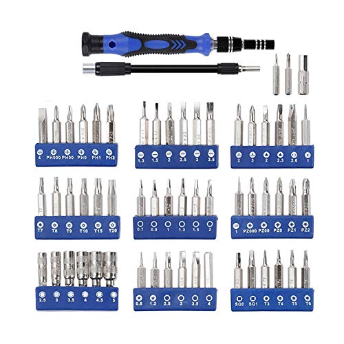 Yasoca 80 in 1 Precision Screwdriver Set,Magnetic Screwdriver Bit Kit,Professional Electronics Repair Tool Kit with Flexible Shaft,Portable Bag for PS4,Laptop,iPhone,Computer,Phone,Xbox,Tablets,Cam