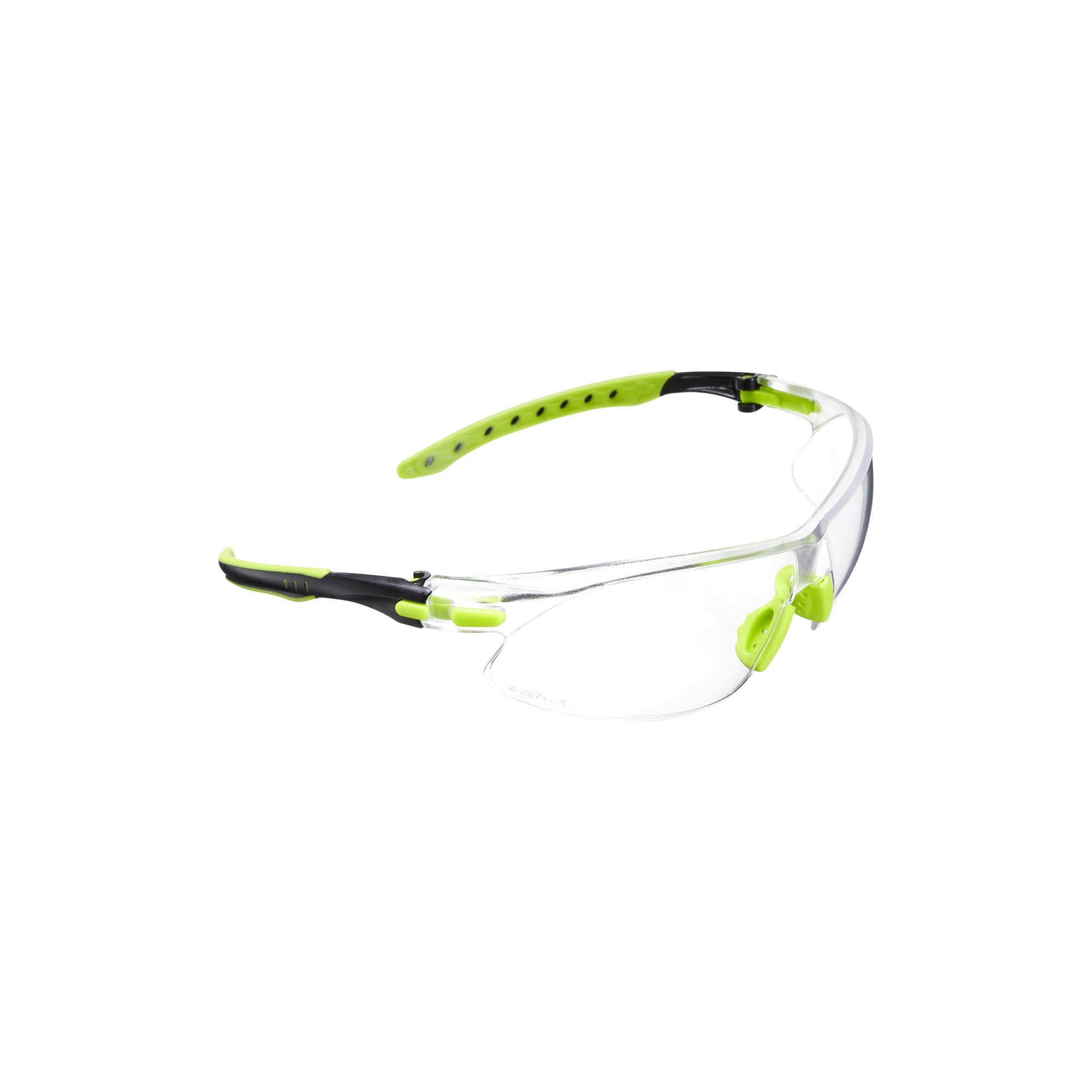 Allen Company All-in Youth Shooting Safety Glasses - Eye Protection for Boys and Girls - Soft Padded Nose and Temple - Clear Lenses - ANSI Z87.1+ and CE Rated - Green/Black