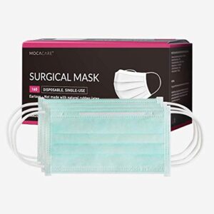 MOCACARE Level 3 Masks - Mask 160, ASTM Level 3, with Comfortable Earloops & Adjustable Nose Strip, Mask for Home & Office Use, made in Taiwan, 50PC/Box