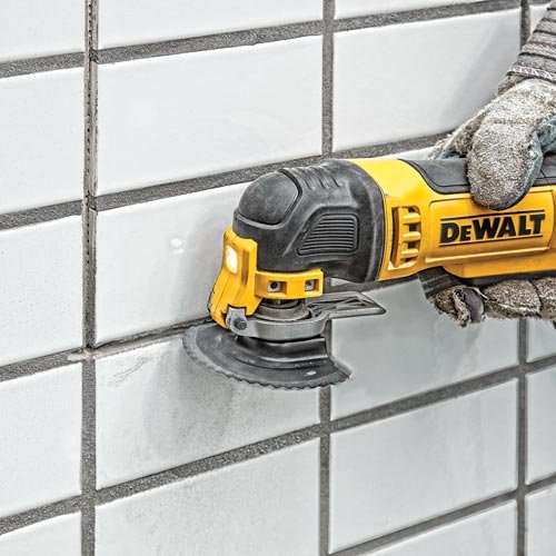 DEWALT 20V MAX XR Oscillating Multi-Tool Kit with Grout Removal Blade (DCS356D1)