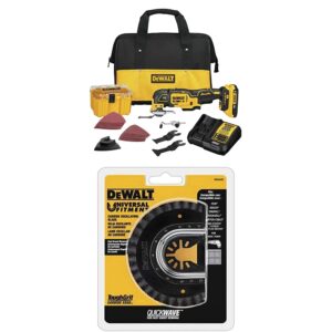 dewalt 20v max xr oscillating multi-tool kit with grout removal blade (dcs356d1)