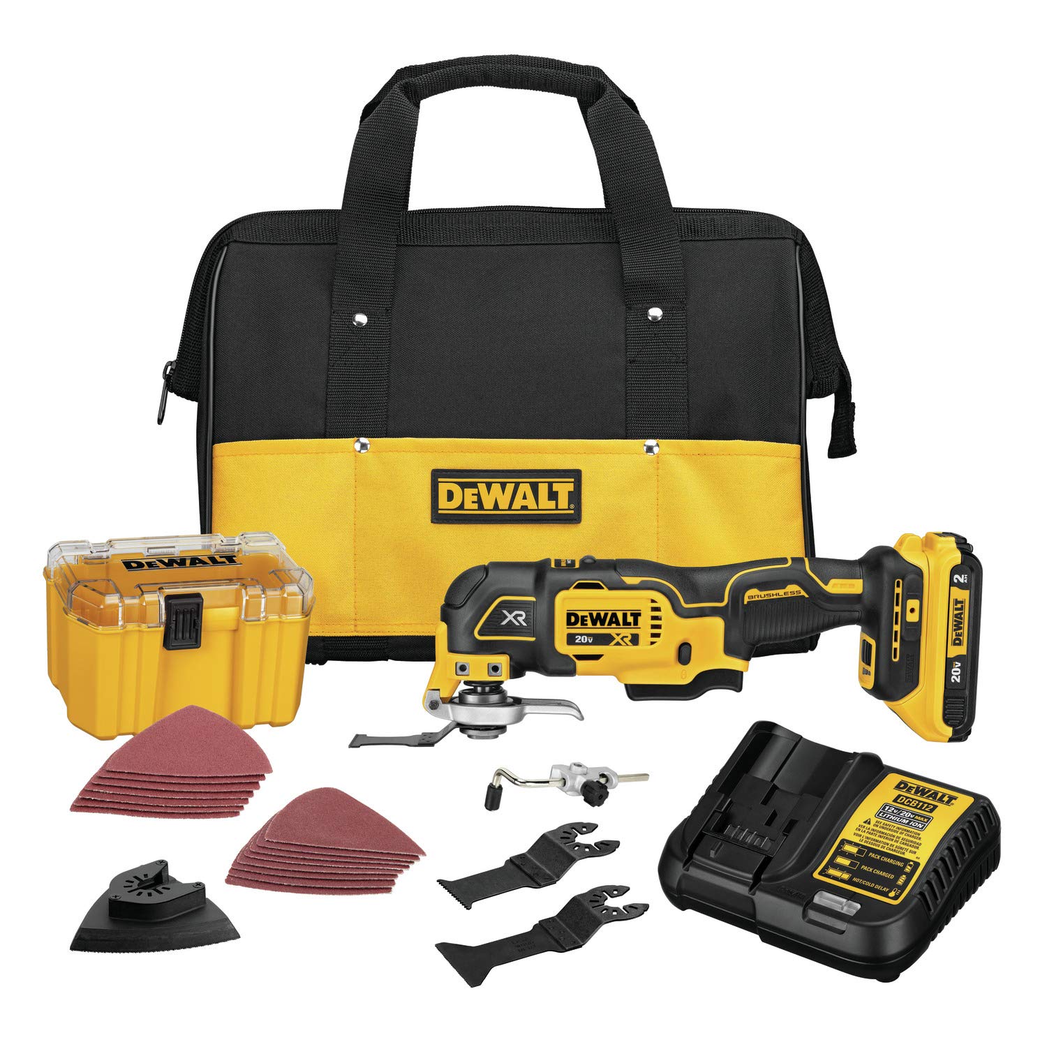 DEWALT 20V MAX XR Oscillating Multi-Tool Kit with Grout Removal Blade (DCS356D1)