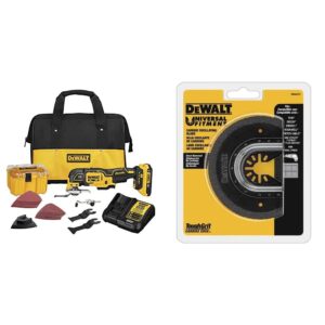 dewalt 20v max xr oscillating multi-tool kit with grout removal blade (dcs356d1)