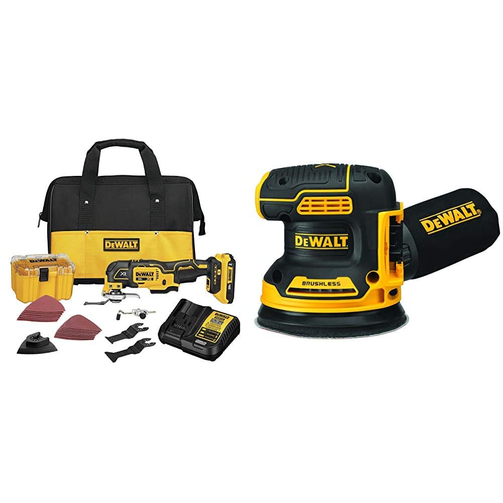 DEWALT 20V MAX XR Multi-Tool Kit, Oscillating Tool, and Orbital Sander