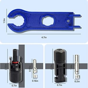 YXGOOD Solar Connectors Male/Female IP67 Waterproof Solar Panel Cable Connectors (6 Pairs Solar connectors)