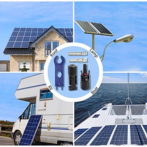 YXGOOD Solar Connectors Male/Female IP67 Waterproof Solar Panel Cable Connectors (6 Pairs Solar connectors)