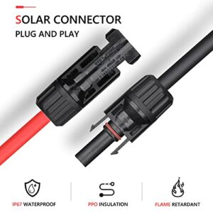 YXGOOD Solar Connectors Male/Female IP67 Waterproof Solar Panel Cable Connectors (6 Pairs Solar connectors)