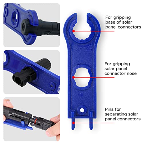 YXGOOD Solar Connectors Male/Female IP67 Waterproof Solar Panel Cable Connectors (6 Pairs Solar connectors)