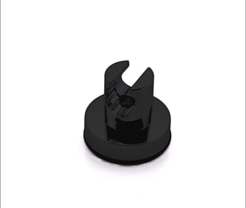BluPai Vacuum Suction Holder,Removable Wall Mounted Shower Head Holder for Bathroom,Relocatable Showerhead Bracket,Black