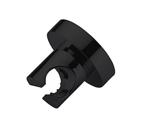 BluPai Vacuum Suction Holder,Removable Wall Mounted Shower Head Holder for Bathroom,Relocatable Showerhead Bracket,Black