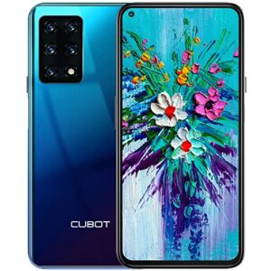 cubot unlocked phone, x30 8gb+128gb unlocked cell phone, 6.4" screen android phone, 48mp camera, 4g dual sim phone, 4200mah battery, at&t, gsm, t-mobile, us version, gradient green
