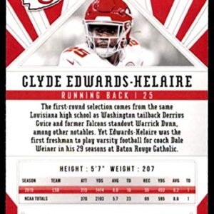 2020 Panini Phoenix Fire Burst #121 Clyde Edwards-Helaire Kansas City Chiefs (Silver Prizm Refractor) NFL Football Card (RC - Rookie Card) NM-MT