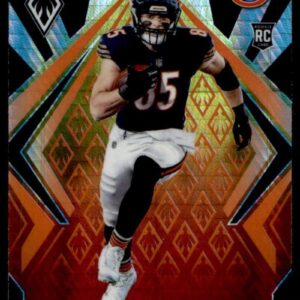 2020 Panini Phoenix Fire Burst #130 Cole Kmet Chicago Bears (Silver Prizm Refractor) NFL Football Card (RC - Rookie Card) NM-MT