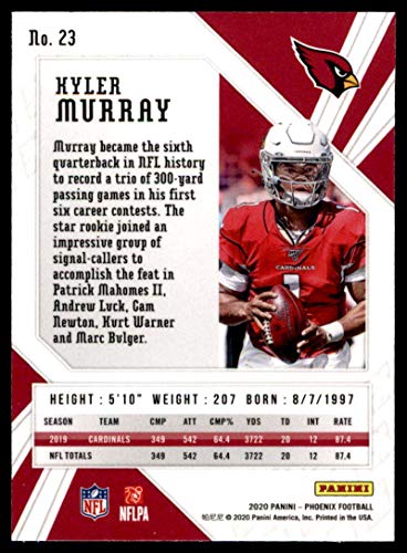 2020 Panini Phoenix Fire Burst #23 Kyler Murray Arizona Cardinals (Silver Prizm Refractor) NFL Football Card NM-MT