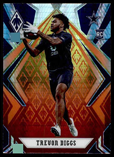 2020 Panini Phoenix Fire Burst #165 Trevon Diggs Dallas Cowboys (Silver Prizm Refractor) NFL Football Card (RC - Rookie Card) NM-MT