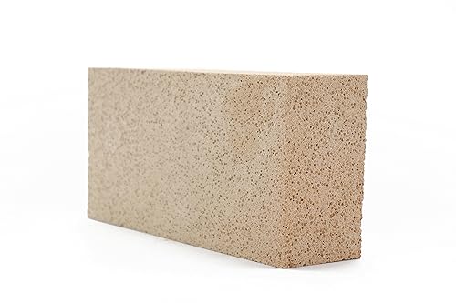 GIRtech Insa-4 Universal Insulating Fire Bricks - 2370F Pack of 4 - for Ovens, Forge, Kiln, Fireplace, Wood Stove - High Insulation Extra Low Thermal Conductivity Durable & Lightweight