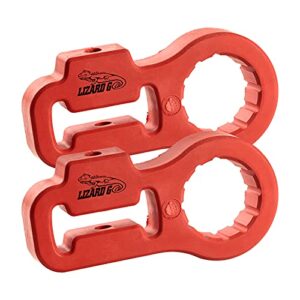 lizard go jack red handle keeper, lift jack handle isolator (2pack) (red)