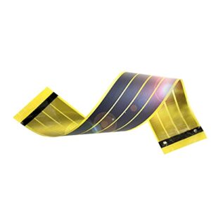 Flexible Solar-Thin-Film Solar Flex etfe Roll up Bendable Solar Panel Cell 6v Solar Panel Portable-Charger-trickle-Feeder-Boats-RV-RVS-Photovoltaic-amorphous-Roll-Waterproof-Light Toys (A-Gold)