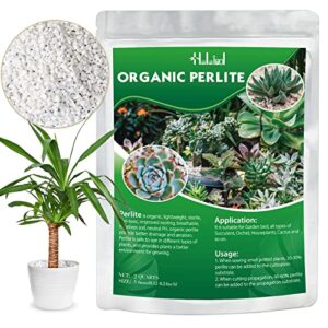 halatool 2 qt perlite 3-6 mm horticultural organic perlite bulk for plants natural potting soil mix additive for indoor & outdoor planting
