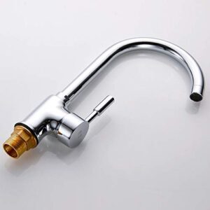 Y-LKUN Hot and Cold Kitchen Faucet Copper Wash Dish Basin Faucet Can Rotate The Sink Xicai Pool Sink Faucet