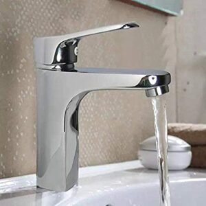 Y-LKUN Bathroom Sink taps Copper Kitchen Sink Sink Sink Faucet Rotating Water-Saving Lead-Free hot and Cold Water Faucet Taps Mixer Basin Brass Sink Mixer Taps Non-Concussive Bathroom Faucets