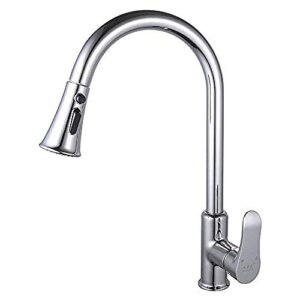 shisyan y-lkun kitchen vegetable pot taps pull type rotate faucet the two mode nozzle cold heat mixing valve sink single handle water-tap