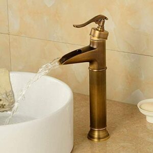 ShiSyan Y-LKUN Basin Taps Bathroom Sink Faucet Waterfall Hot and Cold Water Bathroom Sink Faucet Basin Mixer Tap