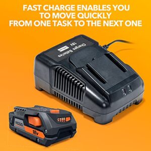 Wokyy 18 Volt Dual Chemistry Battery Charger R86092 R86091 Replacement for Ridgid 18V NiCad or Lithium Ion Battery R840083, R840085, R840086, R840087, R840089 and More