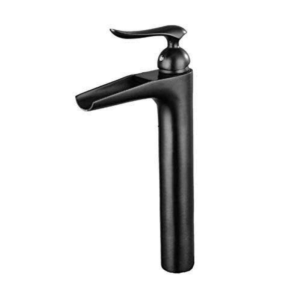 ShiSyan Y-LKUN Taps Elegant Bathroom Sink Faucet Waterfall Faucet Sink Effect Brass Faucet Mixer Tap Black Faucet